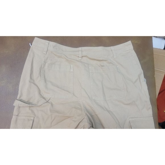 Women's Mid-Rise Straight Leg Pocket Pants - Sandy Liang x Target Khaki 16 - Picture 7 of 9